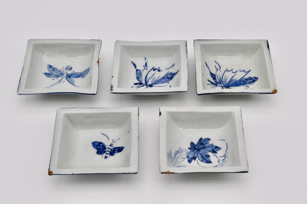 23.染付小皿（5客揃）