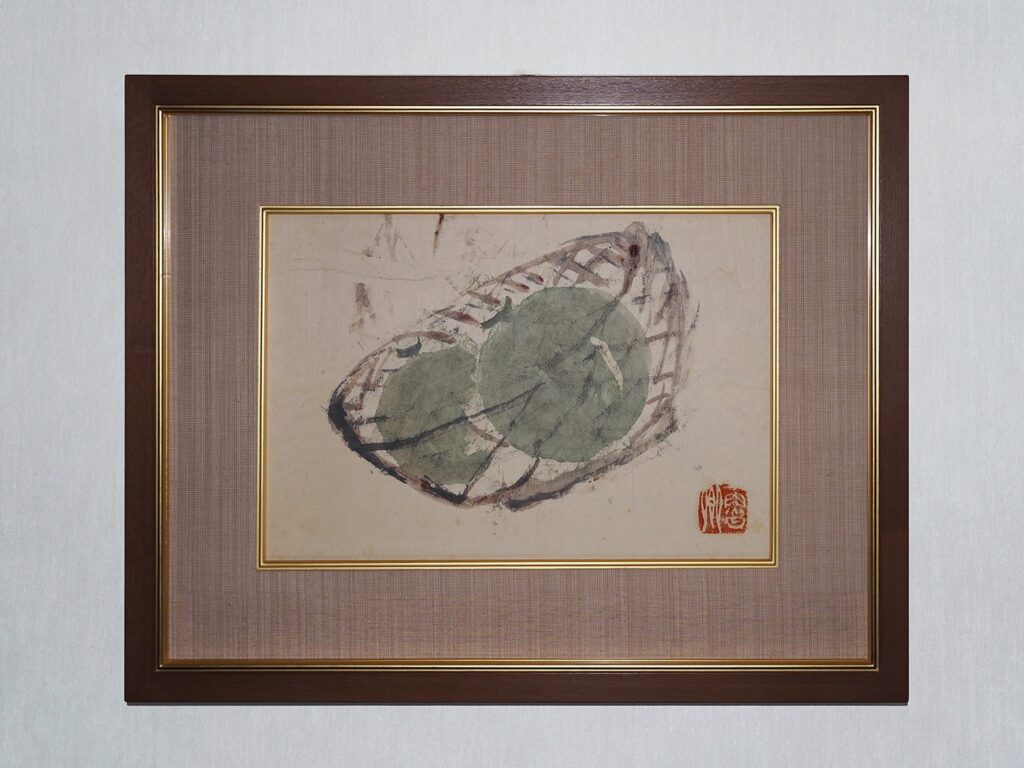 78.篭にメロン図額（黒田箱）