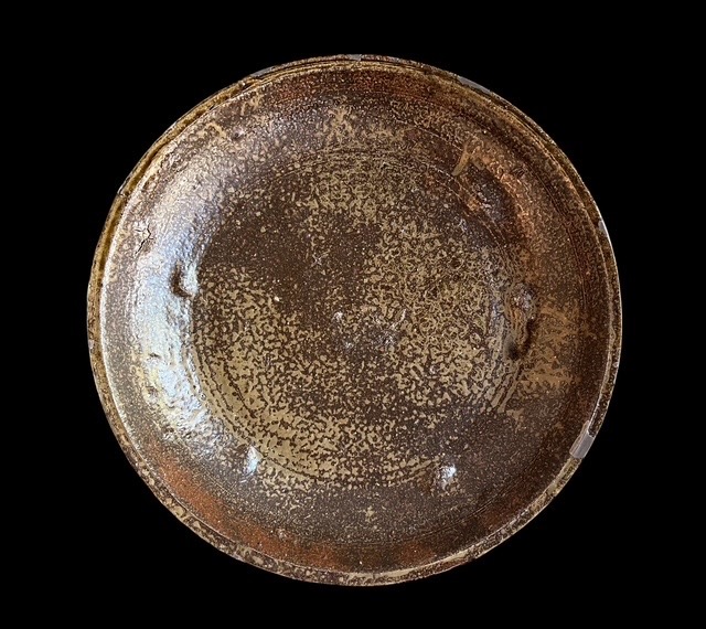 備前灰被大平鉢（黒田陶々庵織箱）