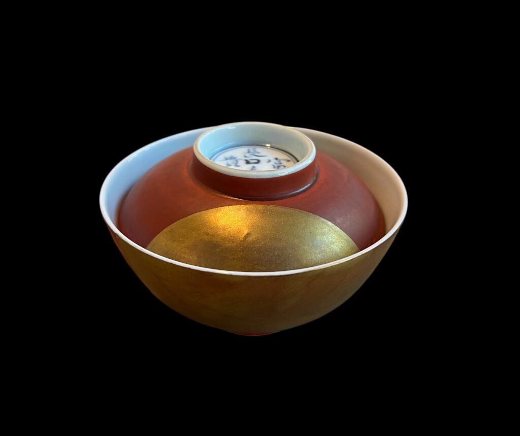 日月碗 4客（黒田陶々庵織箱）