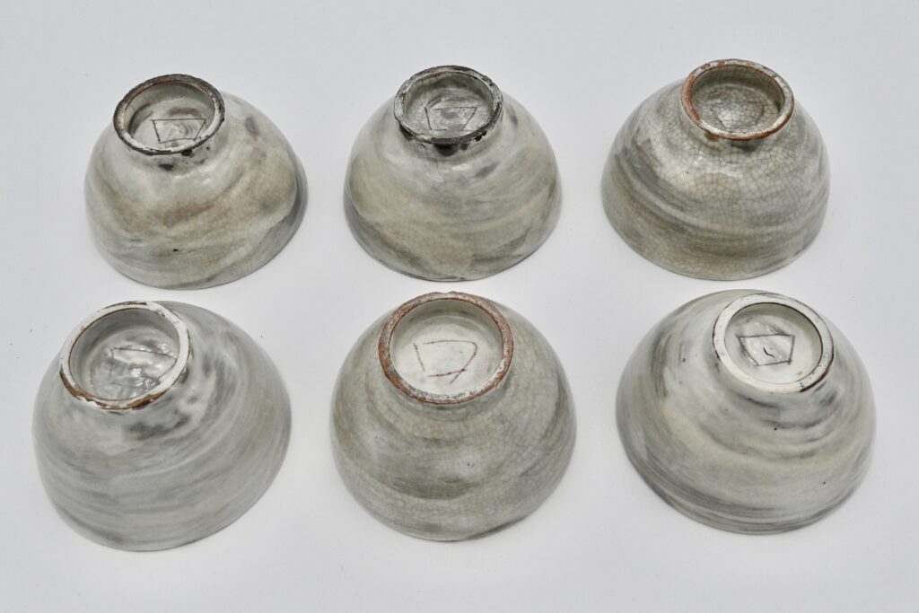 刷毛目汲出椀 6客（黒田陶々箱）