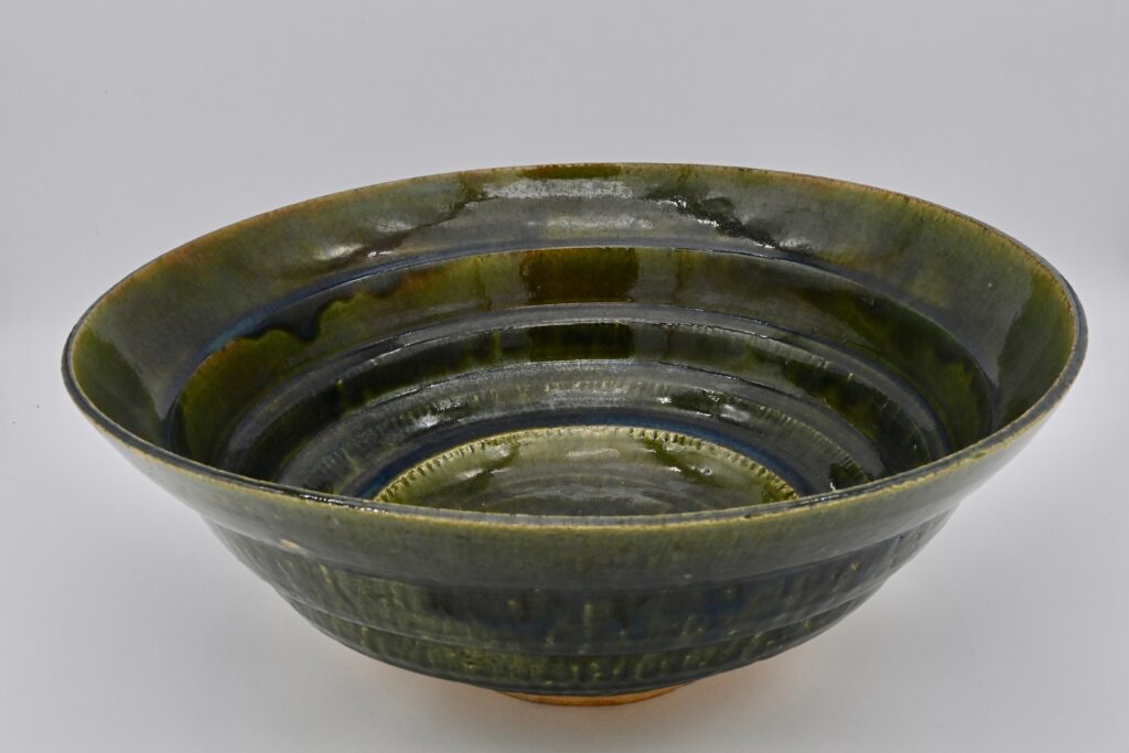 織部 段鉢（共箱）