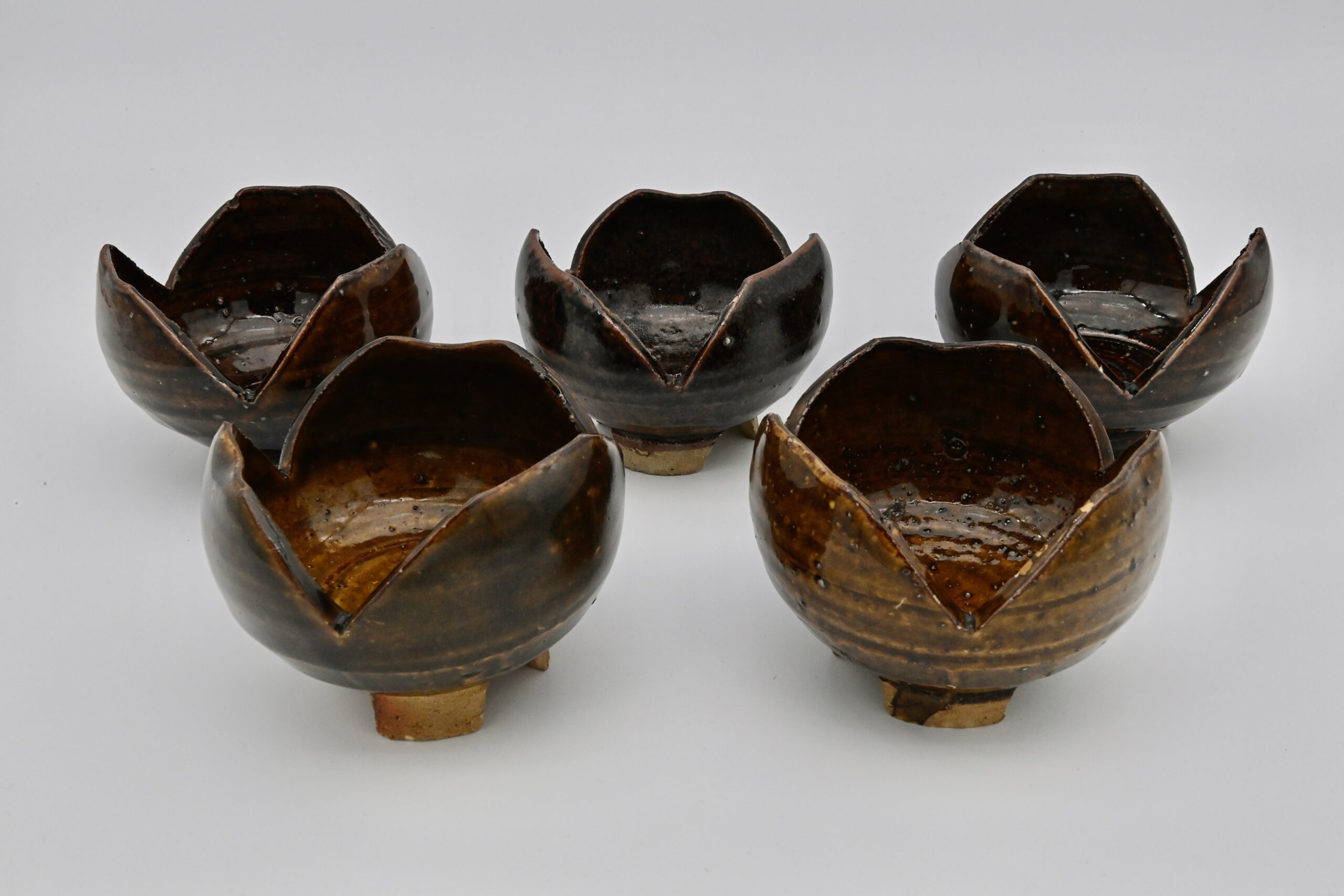 割山椒向付（五客揃/共箱）