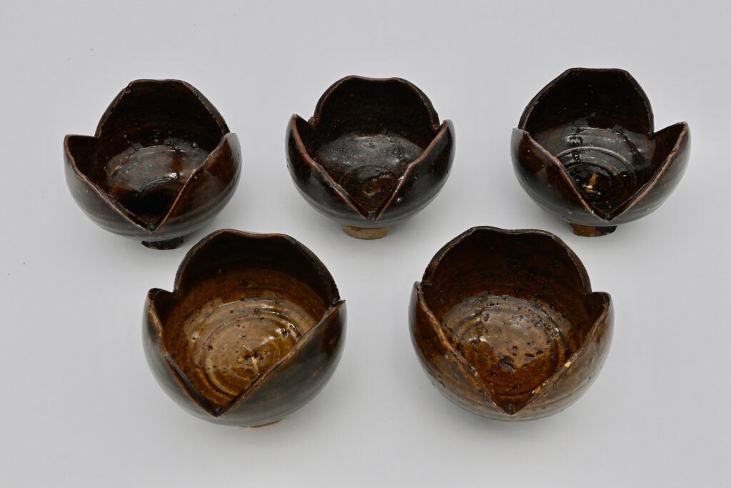 割山椒向付（五客揃/共箱）